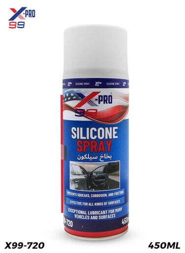 XPRO X99-720 Silicone Spray 450ML Multi Surface Lubricant Anti Squeak Rust Protection Spray