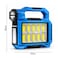 ZM F-915 مصباح عمل LED قابل لإعادة الشحن، فانوس تخييم يعمل بالطاقة الشمسية، مزود ببنك طاقة USB ومقاوم للماء - 30 واط (إضاءة عالية الأداء)