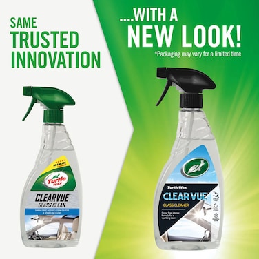 TURTLE WAX ClearVue Streak-Free Car Glass Cleaner Spray for Crystal Clear Visibility Inside and Out
