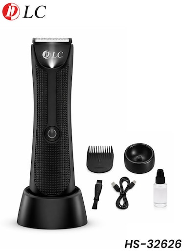DLC HS-32626 Body Groomer Trimmer USB Rechargeable Waterproof Ceramic Blade Kit for Men Body Care