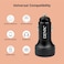 شاحن سيارة DENNX DX146 بقوة 48 واط - منفذ مزدوج (USB-C + USB) للشحن السريع - تصميم آمن ومدمج لجميع الأجهزة
