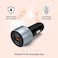 شاحن سيارة سريع DENX DX147 بقوة 130 واط - 3 منافذ (USB-C و USB-A) مع تقنيتي PD و QC3.0 - تصميم مدمج، شحن آمن، وتوافق شامل