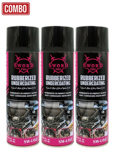 Sword Pro Combo 3pcs SW-UG0 Rubberized Undercoating Spray 500ml Rust Protection Noise Reduction Coat