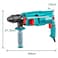 TOTAL TH308268-2 800W Rotary Hammer Drill SDS Plus 2.5J 26mm Concrete with Carry Case