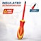 TOTAL THTIS5125 1000V VDE Insulated Slotted Screwdriver, Ergonomic Grip, Precision Tip Electric Tool