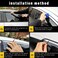 SPIDER Toyota Corolla 2014-2016 Window Visor Rain Guards Vent Shades Smoke Black 4PCS Door Deflectors ERPC10067