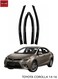 SPIDER Toyota Corolla 2014-2016 Window Visor Rain Guards Vent Shades Smoke Black 4PCS Door Deflectors ERPC10067