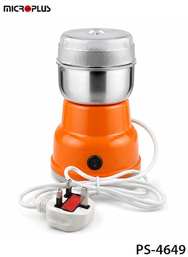 مطحنة متعددة الوظائف MicroPlus PS-4649، بقوة 300 واط وسعة 200 مل، مصنوعة من الفولاذ المقاوم للصدأ، لطحن القهوة والتوابل، كهربائية ERPCPS-4649