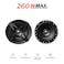 زوج مكبرات صوت للسيارة Sony XS-FB161E، مقاس 6.5 بوصة، ثنائية الاتجاه (Coaxial) ونطاق صوتي كامل، بقدرة قصوى 260 واط وقدرة مستمرة (RMS) 45 واط - لون أسود.