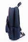 Cocobee Aeroplane-Style Astronaut Print Backpack for Boys &ndash; Navy Blue 14 inches