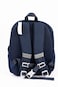 Cocobee Aeroplane-Style Astronaut Print Backpack for Boys &ndash; Navy Blue 14 inches