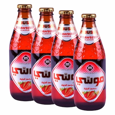 Moussy Strawberry Non Alcoholic Malt Beverage 330ml x Pack of 4