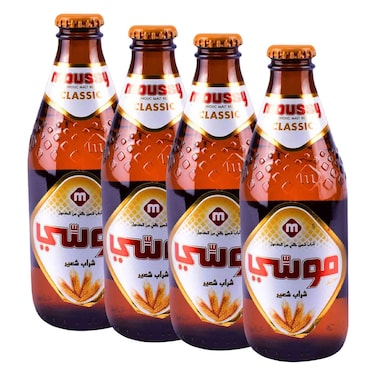 موسي، مشروب الشعير الكلاسيكي خالي من الكحول، زجاجة 330 مل × 4