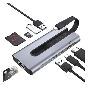 ESR 8 in 1 Portable Hub, (6A001)