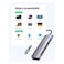 Ugreen 6-In-1 USB-C PD Adapter With 4K HDMI Hub Adapter Grey