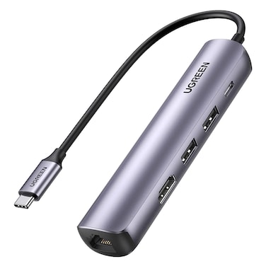 Ugreen 8210919 USBC To 2USB 30HDMIRj45 Ethernet AdapterPd Black 10919