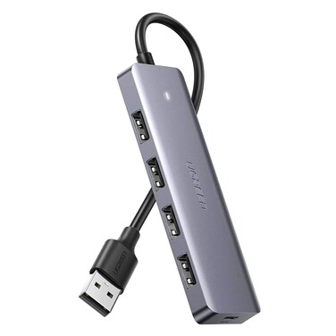 Ugreen USB 30 Hub 4 Port Ultra Slim Data Hub With 5V Micro USB Power Compatible For Macbook Ma
