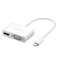 Ugreen Type-C To HDMI And VGA Video Converter Adapter 15cm White