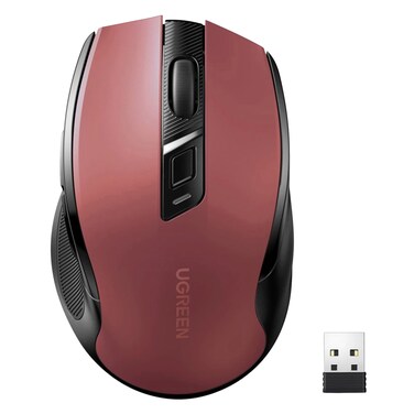 Ugreen Mouse Ultra Slim Wireless, 2.4g, Red