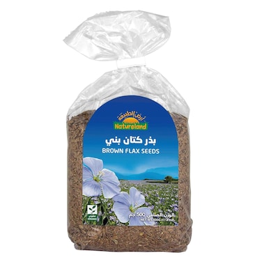 Natureland Organic Brown Flax Seeds 500g