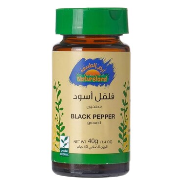 Natureland Ground Black Pepper 40g