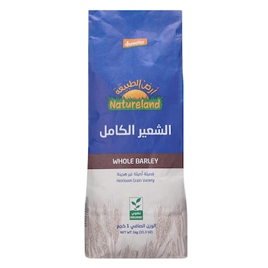 Natureland Organic Whole Barley 1Kg