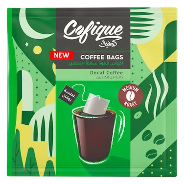 Cofique Decaf Coffee, Single Sachet, 7g