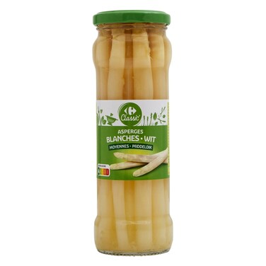 Carrefour Large White Asparagus 330g