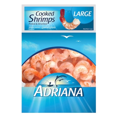 Adriana Cooked Peeled And Deveined Shrimps Large 400g