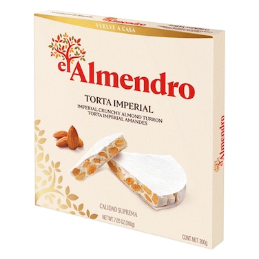 El Almendro - Crunchy Turron Round Almond 200g