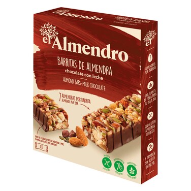 El Almendro - Barritas De Almendra Almond &amp; Milk Chocolate Bars 140g