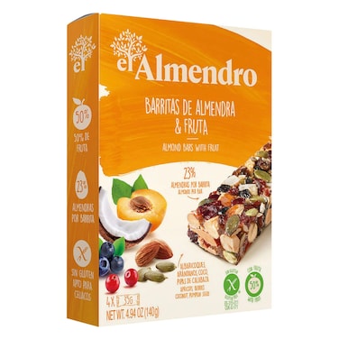 Almendro Fruit Almond Bar 140g