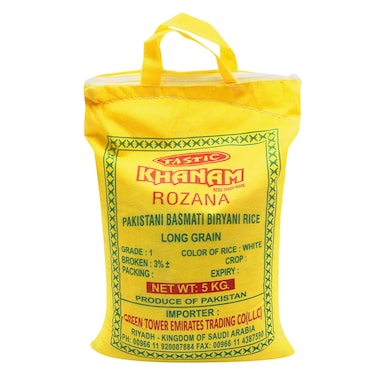 Khanam - Rozana Basmati Biryani Rice 5kg
