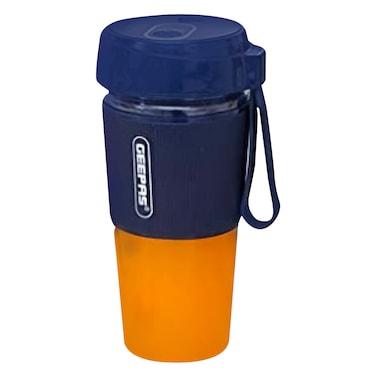 Geepas 50W Rechargeable Portable Mini Blender - 300Ml Personal Blender Smoothie Maker - Mini Jucier Cup Usb Rechargeable Handheld Fruit Mixer Machine For Home Office Sports Outdoors &ndash; 2 Years Warranty