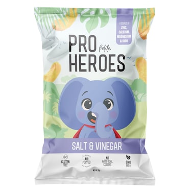 Prolife Pro Heroes Salt And Vinegar Puffs 35g