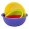 Grandi Home - Mix Set Of 3 Bowls, Rainbow Strainer Multi-Color