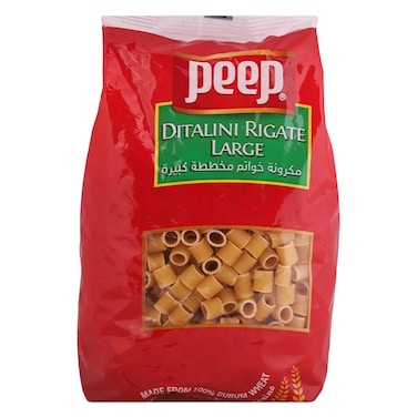 Peep Ditalini Rigatoni Large 400g