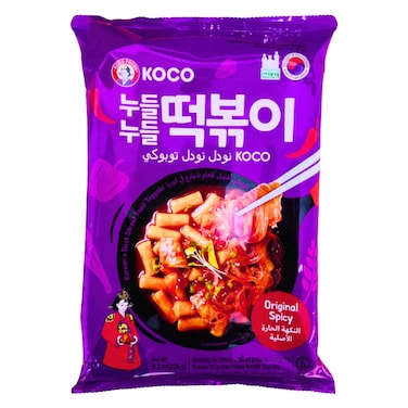 Koco Original Spicy Toppoki Noodles And Dakbokki 236g