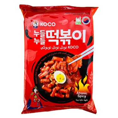 Koco Hot Atomic Spicy Toppoki Noodles And Dakbokki 236g