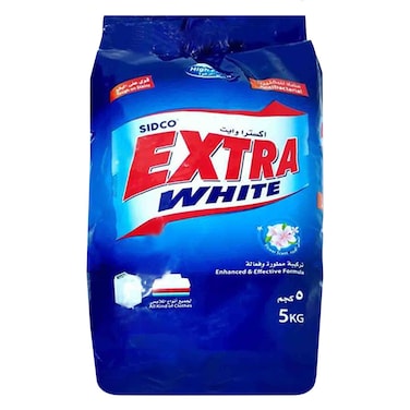Extra Detergent White Powder, High Foam, Original 5kg