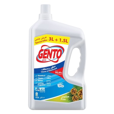 جينتو مطهر برائحة الصنوبر 3 لتر + 1.5 لتر
