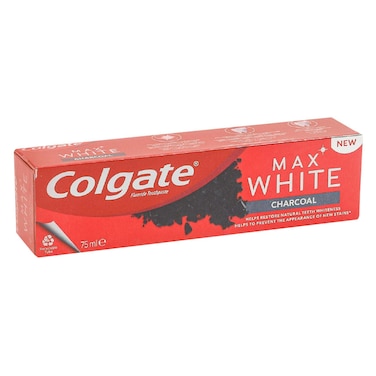 Colgate Max White Toothpaste, Charcoal Fluoride 75ml