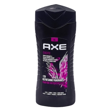 Axe - Excite 3In1 Body, Face, Hair Wash 400ml