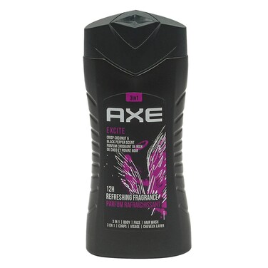 Axe - Excite 3In1 Body, Face, Hair Wash 250ml