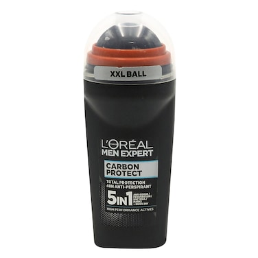 Loreal - Men Expert Roll-On Deodorant Carbon Protect, Antiperspirant 48H, 50ml