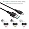 كابل IMEE IM-DC262 من نوع USB-A إلى Micro USB، بطول 1.2 متر، مغطى بجديلة من النايلون، يدعم الشحن السريع بقوة 3 أمبير، ونقل البيانات بسرعة 480 ميجابت في الثانية