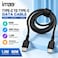 كابل IMEE IM-DC265 من نوع USB-C إلى USB-C، يدعم الشحن السريع بقدرة 60 واط، بطول 1.2 متر، مغطى بطبقة من النايلون المضفر، ويدعم نقل البيانات بسرعة 480 ميجابت في الثانية