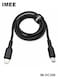 كابل IMEE IM-DC266 من USB-C إلى Lightning، يدعم الشحن السريع بقدرة 35 واط، بطول 1.2 متر، ومصنوع من النايلون المجدول - مخصص لهواتف آيفون