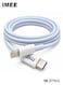كابل IMEE IM-273CL من USB-C إلى Lightning، يدعم الشحن السريع بقدرة 27 واط، ونقل البيانات بسرعة 480 ميجابت في الثانية، بطول 1 متر، باللون الأزرق الفاتح