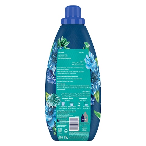 Comfort Concentrated Fabric Softener,  Blue Love, 1.5L